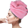 POLYTE Microfiber Hair Turban Wrap Drying Towel 12 x 28 in 4 Pack BluePinkPurpleWhite