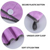 POLYTE Microfiber Hair Turban Wrap Drying Towel 12 x 28 in 4 Pack BluePinkPurpleWhite