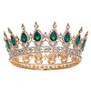 Yovic Baroque Wedding Crown Rhinestone Bridal Crown and Tiara Crystal Bride Crowns Costume Party Hair Accessories for Wo