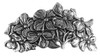 Dogwood Hair Clip Hand Crafted Metal Barrette Made in the USA with a Large 80mm Clip by Oberon Design