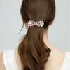 EVER FAITH Wedding Austrian Crystal Barrette Clip Rhinestone Waterdrop Bowknot Hair Accessories for Women Iridescent AB