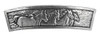 Horses Hair Clip Hand Crafted Metal Barrette Made in the USA with a Large 80mm Clip by Oberon Design