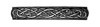 Celtic Bar Hair Clip Hand Crafted Metal Barrette Made in the USA with a Large 80mm Clip by Oberon Design