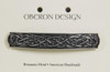 Celtic Bar Hair Clip Hand Crafted Metal Barrette Made in the USA with a Large 80mm Clip by Oberon Design