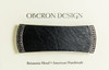 Celtic Leather Hair Clip Hand Crafted Metal and Leather Barrette Made in the USA with a Medium 70mm Clip by Oberon Desig