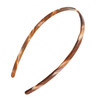 Brown Headband for Women France Luxe 14 Ultracomfort Thin Headband Caramel Horn Flexible Fit with No Slip Gentle Teeth A