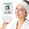 APPEARUS Disposable Spa Facial Headbands 100 Pack Individually Wrapped Stretchable NonWoven Hair Wraps with Single Snap