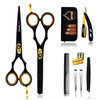 Jecudi Professional Hair Cutting Scissors Set Handmade Japanese Stainless Steel Includes Barber Scissors Hair Shears Twe