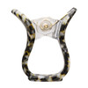 France Luxe Mini Oval Claw Clip Classic Opera Silver