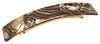 France Luxe Extra Long Rectangle Barrette Onyx
