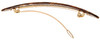 France Luxe Oblong Long and Skinny Barrette Onyx