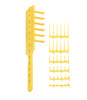 CombPal Scissor Clipper Over Comb Hair Cutting Tool DIY Home Hair Cutting Guide Comb Set Classic Set Yellow
