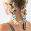 L Erickson Pastel Hair Ties for Thick Hair Grab Go Pony Tube 15 Pack Pastel Thick NoCrease Bands with Strong Hold Damage