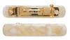 France Luxe Mini Rectangle Barrette Pair Pavlova White