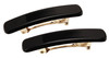 France Luxe Mini Rectangle Barrette Pair Pavlova Black