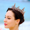 Leiothrix Bride Wedding Flower Crowns and Tiaras Baroque Bridal Pearl Hair Accessories Gold Vintage Decorative Prom Hair