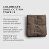 Fromm ColorSafe 100 Cotton Bleach Proof Salon Hair Towels for Hairstylists Barbers Spa Gym in Brown 16 by 29 6 count Abs