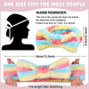 WILLBOND 24 Pieces Spa Headband Bow Hairband Facial Makeup Women Face Wash Adjustable Skincare Headbands Bulk Soft Flann