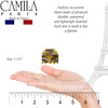 Camila Paris CP3273 French Hair Clip for Women Small Handmade Mustard Girls Hair Claw Clips Jaw Fashion Durable and Styl