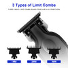 KEMEI Black Hair Clippers for Men Cordless Clippers for Hair Cutting USB Rechargeable Wireless Haircut Clippers km2299