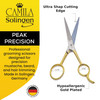 Camila Solingen CS07 Hair Scissors Professional 5 Inch Very Sharp Grooming Scissors Razor Edge Barber Hair Cutting Sciss