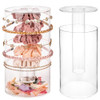 Yofi Design Headband and Scrunchie Holder Stand Girls Clear Acrylic Scrunchie Holder Organizer Vanity Display Jewlery St