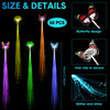 60 Pcs Halloween Light up Hair Accessories LED Hair Clips Fiber Optic LED Hair Barrettes Bar Dancing Hairpin Multicolor