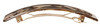 France Luxe Wide Rectangle Barrette Onyx