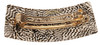 France Luxe Wide Rectangle Barrette Opera Silver