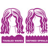 Bed Head Rock N Roller Clamp Free 2in1 Curling Wand Round Barrel for Tousled Waves
