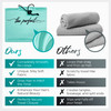 THE PERFECT HAIRCARE Microfiber Hair Plopping Towel Set Super Absorbent AntiFrizz Hair Drying Wrap 2 Curl Scrunching Tow