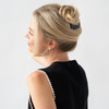 France Luxe Large Black Hair Barrette for Thick Hair Rectangle Volume French Barrette for Women Strong Hold Comfortable