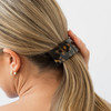 France Luxe Large Tortoise Shell Hair Barrette for Thick Hair Rectangle Volume French Barrette for Women Strong Hold Com