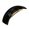 France Luxe Large Black Hair Barrette for Thick Hair Rectangle Volume French Barrette for Women Strong Hold Comfortable