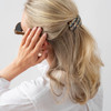 France Luxe Large Hair Barrette for Thick Hair Rectangle Volume French Barrette for Women Strong Hold Comfortable and Ea