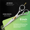 Suvorna 6 Hair Scissors Professional Hair Shears for Women Men Extremely Sharp Hair Cutting Scissors to Cut Hair Right H