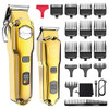 Hatteker Hair Trimmer Set for Men IPX7 Waterproof Cordless Barber Clipper for Hair Cutting Kit with TBlade Beard Trimmer