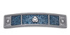 Danforth Tapestry Metal Hair Barrette Blue Handcrafted Pewter Hair Barrettes For Women 3 Wide Made In USA