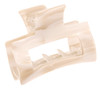 France Luxe Cutout Rectangle Claw Clip Ivory Tokyo