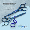 Suvorna Professional Hair Scissors with Thinning Shears 2 Pcs Hair Shears J2 Japanese Stainless Steel Hair Cutting Sciss