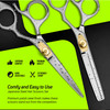 Suvorna Hair Cutting Scissors and Thinning Shears Set Professional Hair Scissors Set Barber Scissors and Accessories Mad