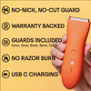 MERIDIAN The Trimmer Premium Body Hair Trimmer Electric Shaver for Men and Women for Pubic Hair Chest Legs Bikini Line W