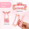 XunYee 100 Pcs Hair Claw Clips Bulk Large Square Jaw Headwear Clips Set for Women Nonslip Rectangle Hair Accessories Cli