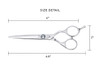 Cricket S2 Elite Series Shears 600 Professional Hair Cutting Scissors 6Inch Barber Stylist Hair Scissors with Convex Edg