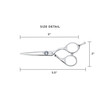 Cricket S2 Elite Series Shears 500 Professional Hair Cutting Scissors 5Inch Barber Stylist Hair Scissors with Convex Edg