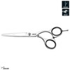 Jaguar Shears White Line Smart 55 Inch Professional Classic Ergonomic Steel Hair CuttingTrimming and Texturizing Scissor