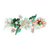 Green Flower Women Rhinestone Butterfly Hairpin Hair Clip Barrette Ponytail Holder Glitter Crystal Elegant Gifts Hair Cl