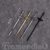 Framendino 4 Pack Ancient Style Sword Hair Chopsticks Chinese Sticks for Bun Long Classic Vintage Women Accessories