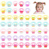 AMMY Hair Tie 100 Pcs Hair Bands for Girls Toddler Hair Ties Colorful Hair Accessories Ponytail Holders for Kids Infant