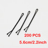 RN BEAUTY 200 Pieces Bobby Pins With Tin Case 22inch56cm Secure Hold Tips Stainless Steel Strong Grip Hairpins Bob Pins